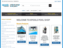 Tablet Screenshot of epools.com.au